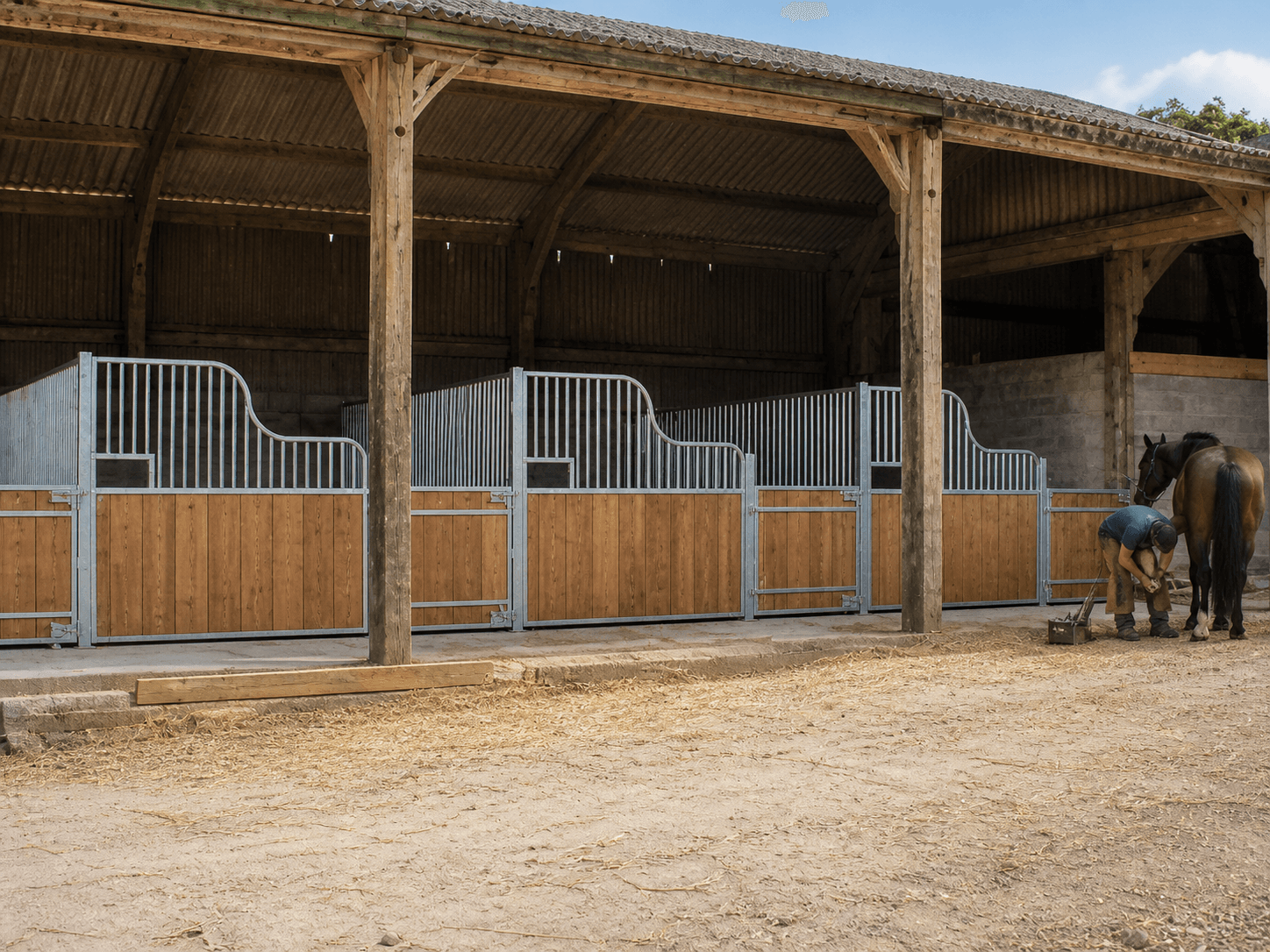 FW5 Pferdeboxen Vorderfront Nabu (3mB x 2,20mH) - Bild 6