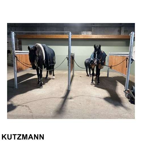 M2 Waschraum für Pferde Anbindepfosten mit Holzfüllung - Bild 1