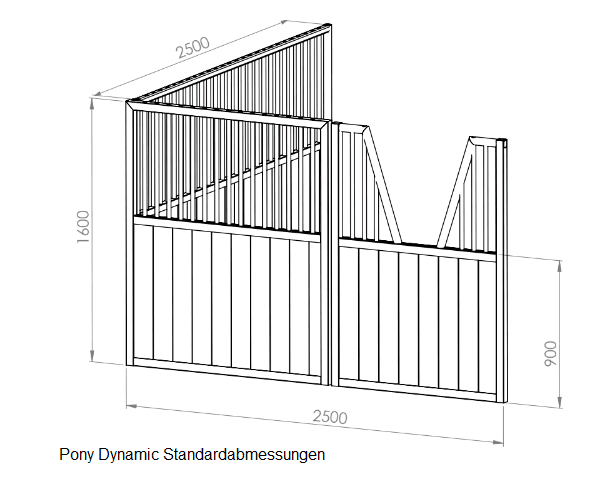FW6 Pferdeboxen Vorderfronten Dynamic Pony ( 3mB x 1,60H) - Bild 6